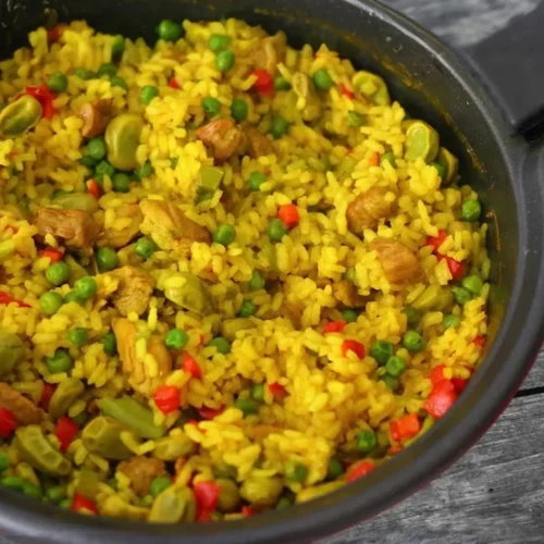 rijst met kip, arroz con pollo