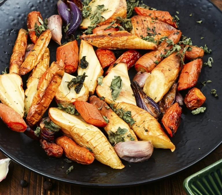 Verduras al horno crujientes