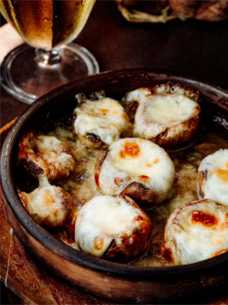 knoflook-brie champignons